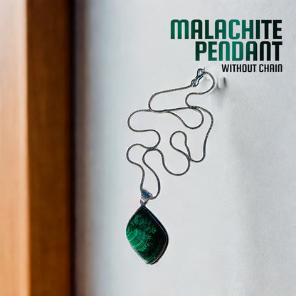 Green Malachite Pendant (Without Chain)