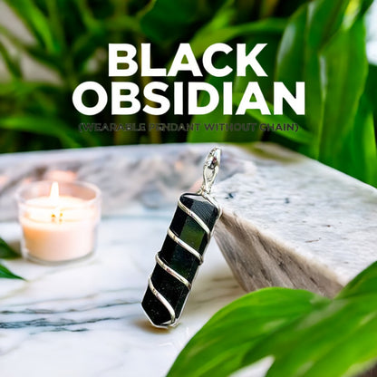 Black Obsidian Pendant (without chain)