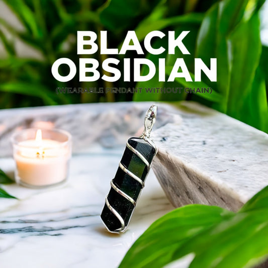 Black Obsidian Pendant (without chain)
