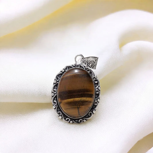 Tiger Eye Pendant (without chain)