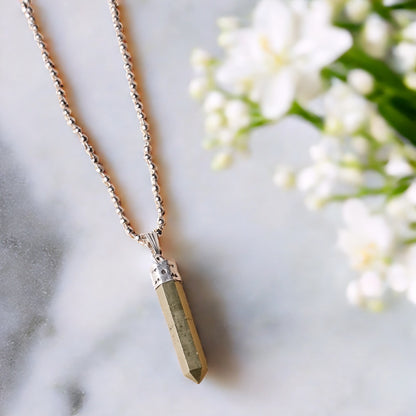 Pyrite Pencil Pendant