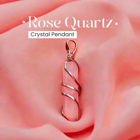 Rose Quartz Crystal (Pendant without chain)