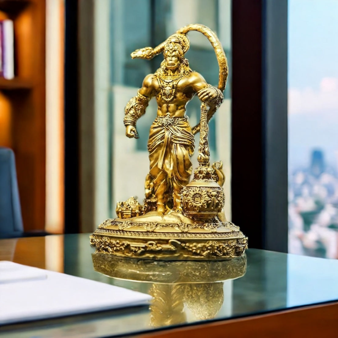Hanuman Ji Lanka Dahan Car Dashboard Murti