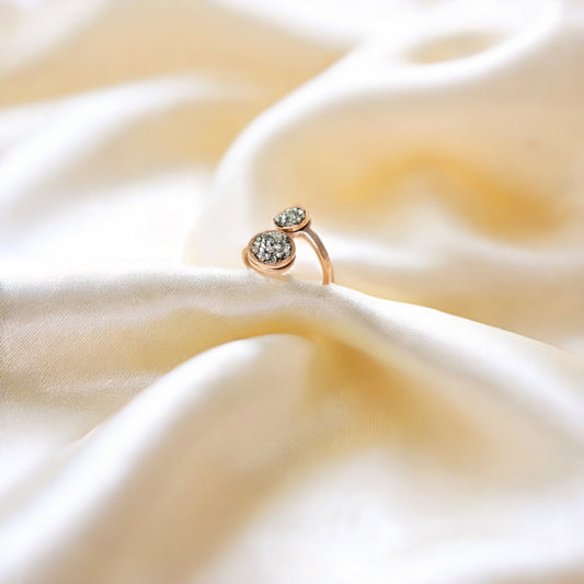 Pyrite Oval Ring Attract Money
