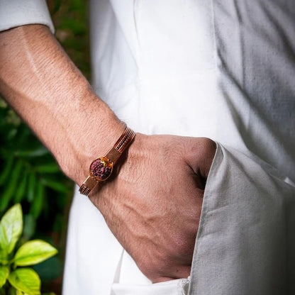 Pure Copper Rudraksha Bracelet