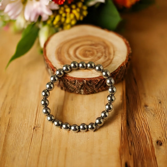 Golden Pyrite Bracelet for Money Attraction