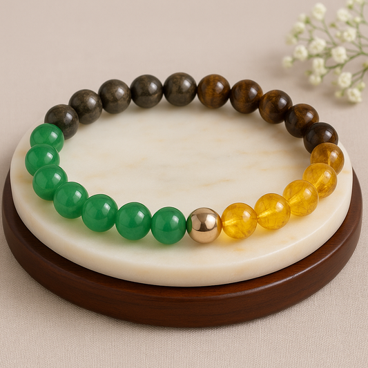 Citrine pyrite Tiger’s Eye - Money Manifest Bracelet